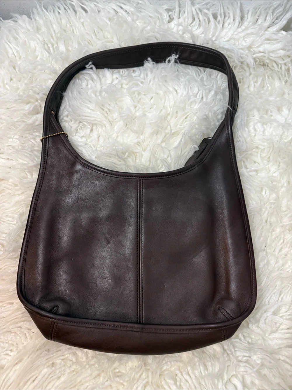 Coach Ergo 9033 Brown Leather Hobo Shoulder Bag